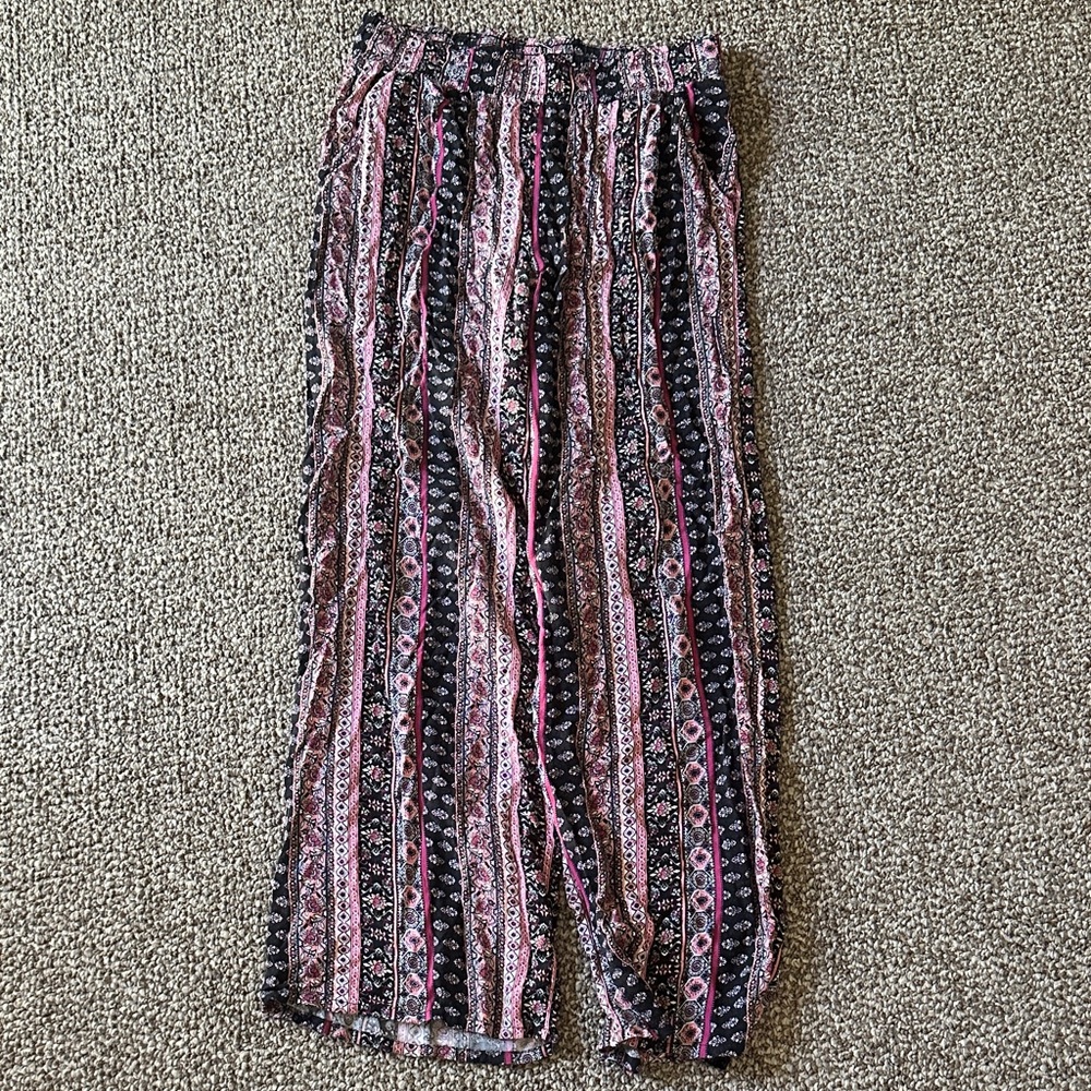 Bohemian Striped Wide-Leg Pants Joe B